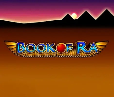 Book of Ra slot logo by Greentube at Wazamba